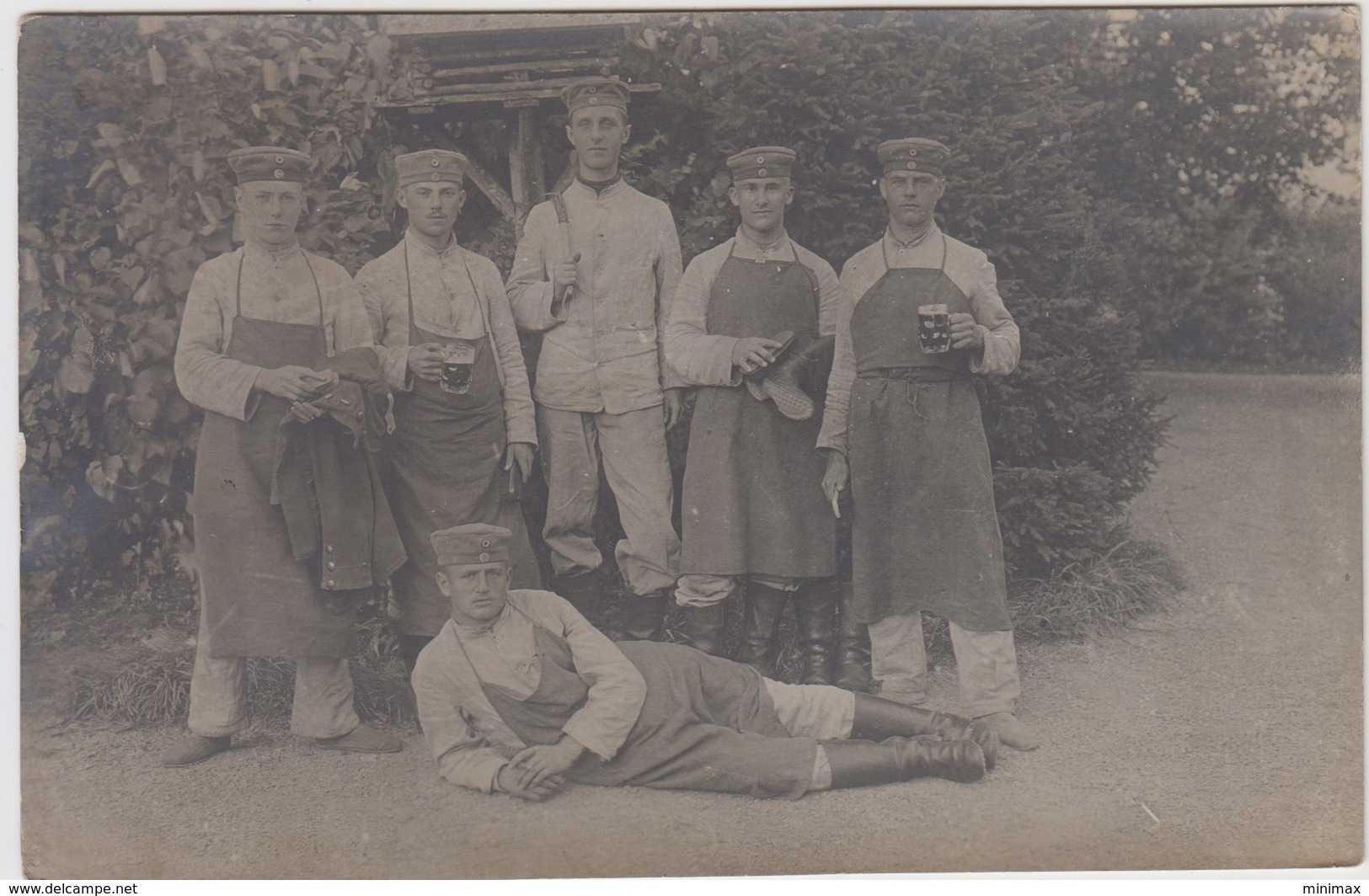 Carte Photo - Groupe De Militaires - Autres & Non Classés