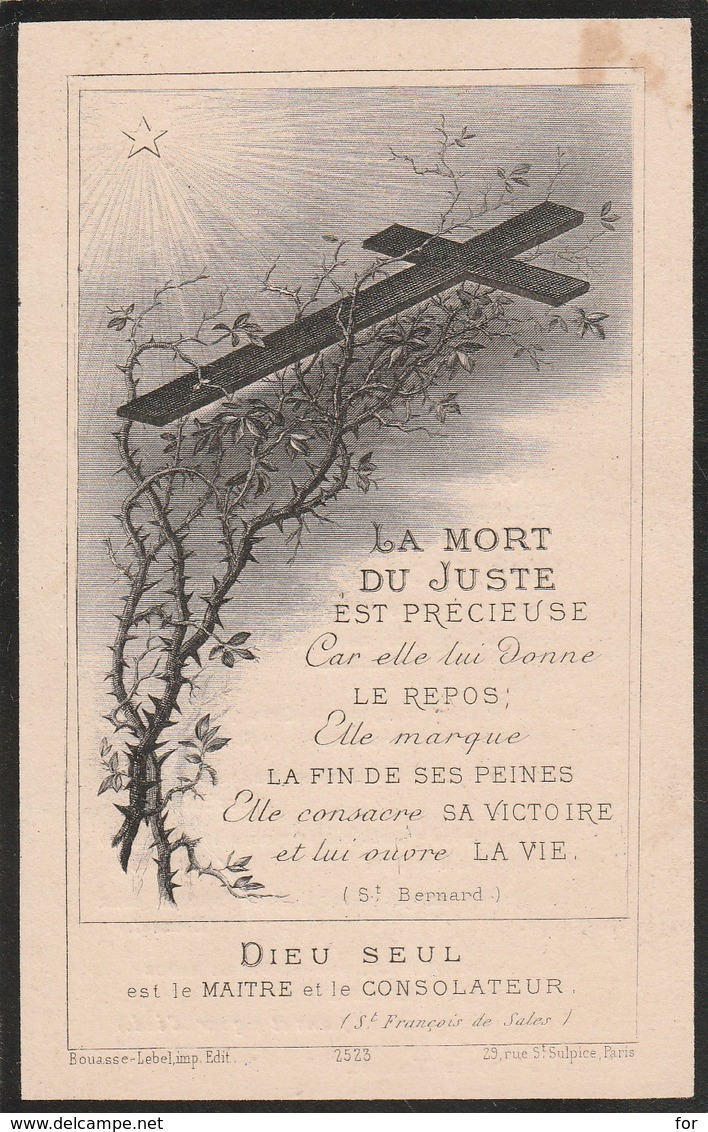 Généalogie : Faire-part Décés - Carte Mortuaire - R.-e. TARTIER - 1919  - Valence : Drome - Décès