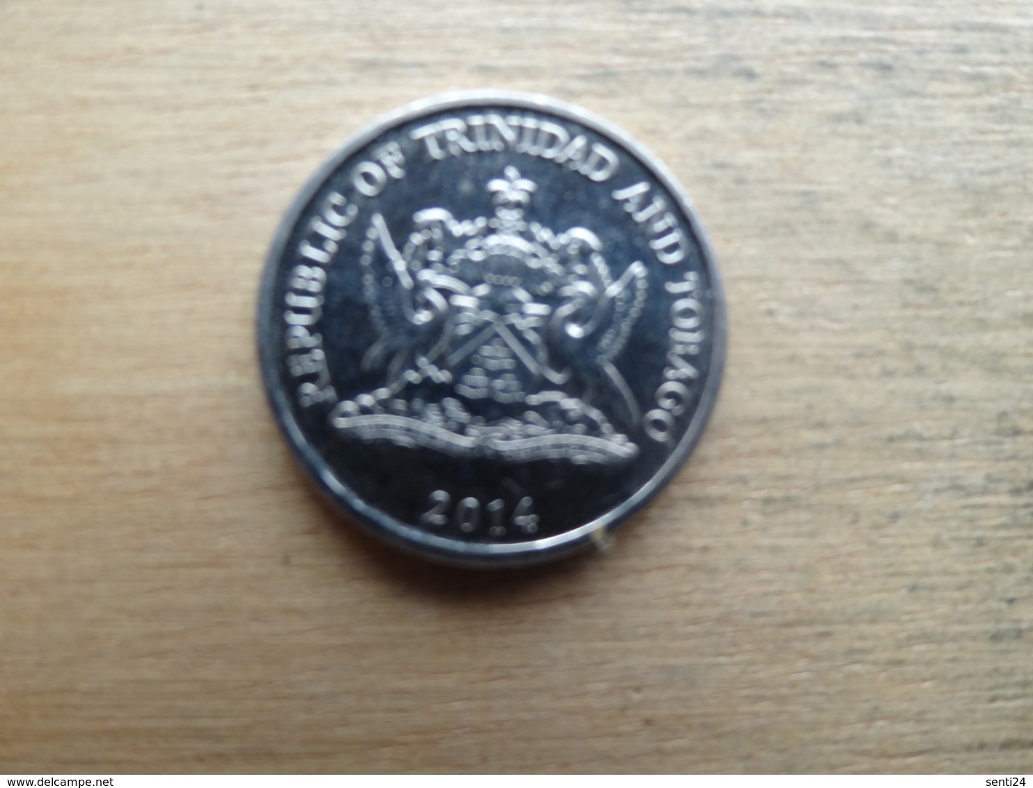 Trinite & Tobago  25  Cents  2014  Km !!! - Trinidad En Tobago