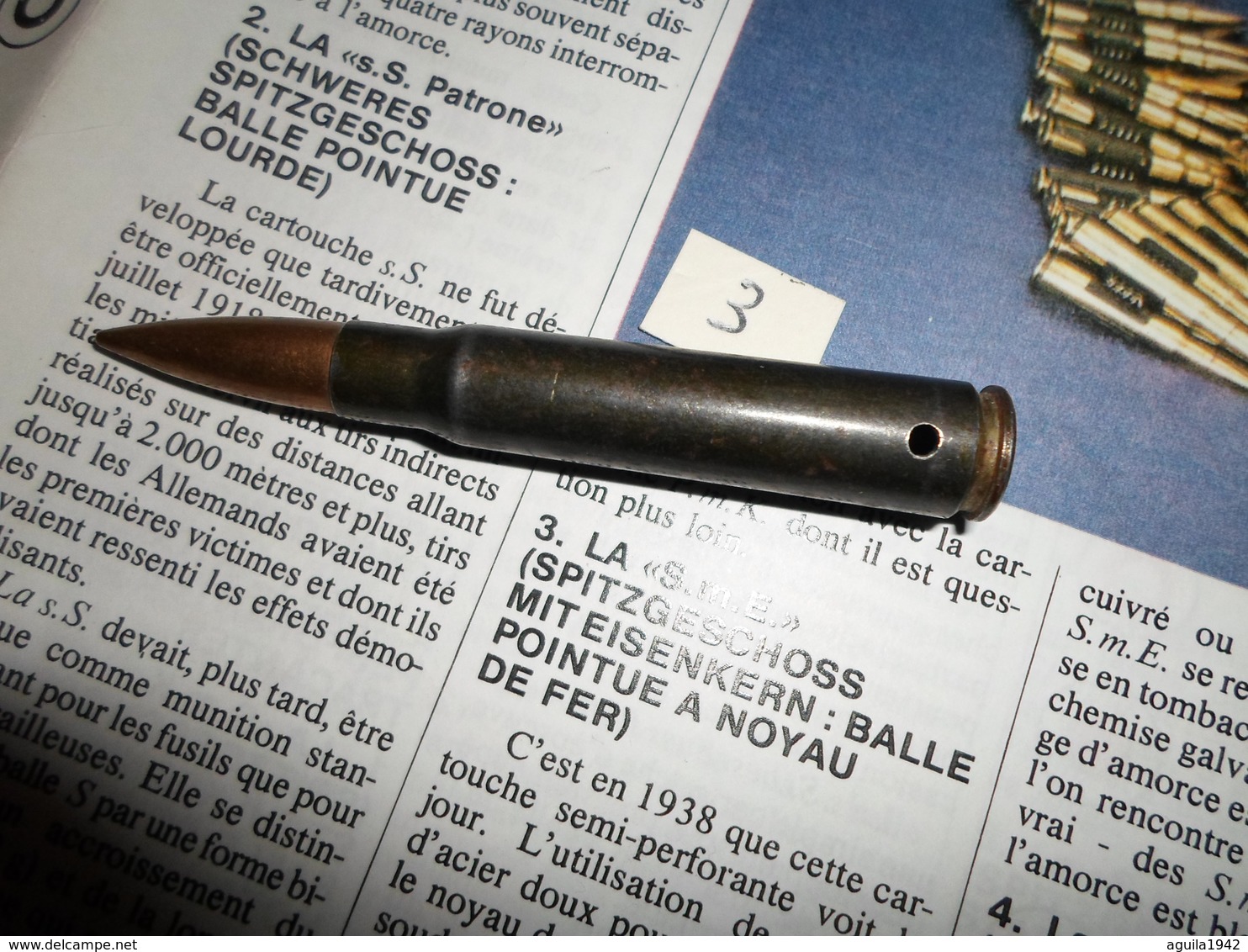 CARTOUCHE 7.92 SEMI PERFO 1943 - Armes Neutralisées