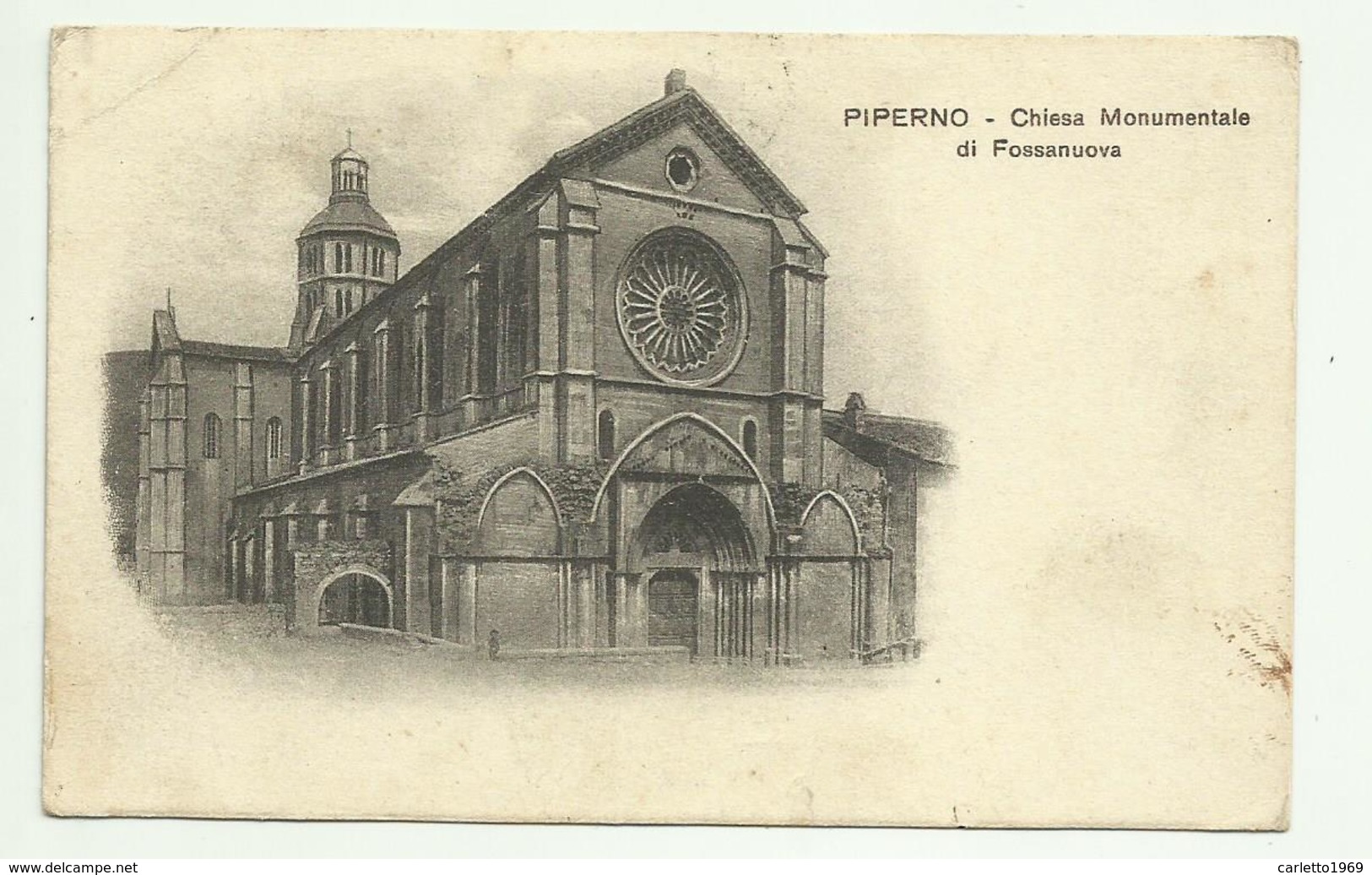 PIPERNO - PRIVERNO - CHIESA MONUMENTALE DI FOSSANUOVA VIAGGIATA FP - Latina