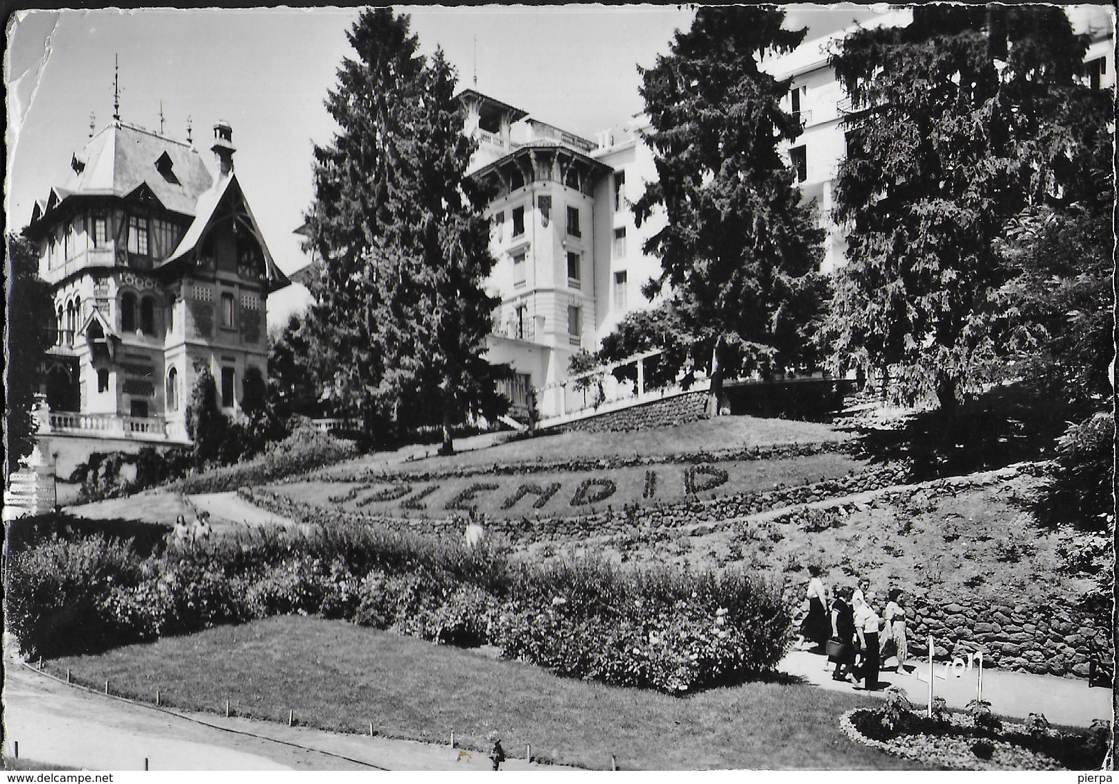 SPLENDID HOTEL - CHATELGUYON (PUY-DE-DOME) FRANCIA - VIAGGIATA 1966 FRANCOBOLLO ASPORTATO - Hotels & Restaurants