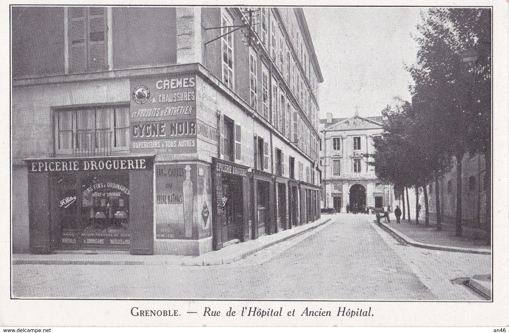 GRENOBLE RUE DE L'HOSPITAL ET ANCIEN HOPITAL    AUTENTICA 100% - Grenoble