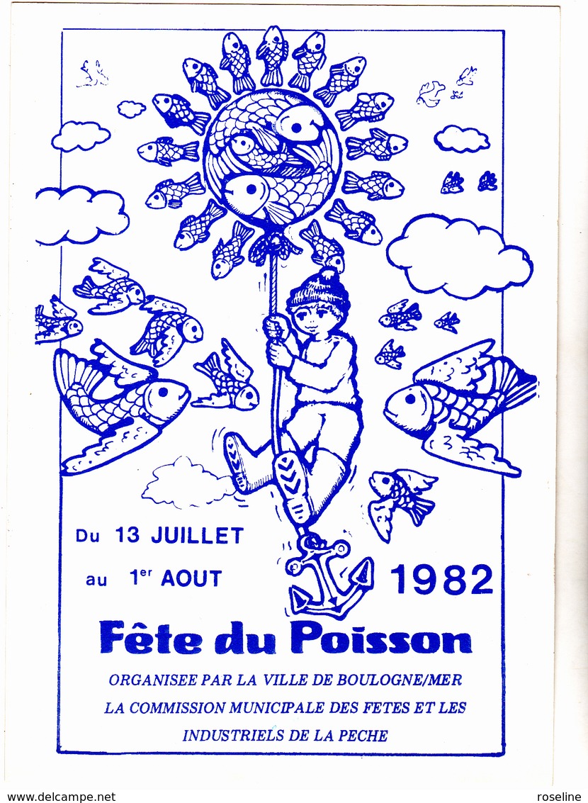 62  BOULOGNE SUR MER  - Fete Du Poisson   - CPM  10.5x15  TBE Neuve - Boulogne Sur Mer