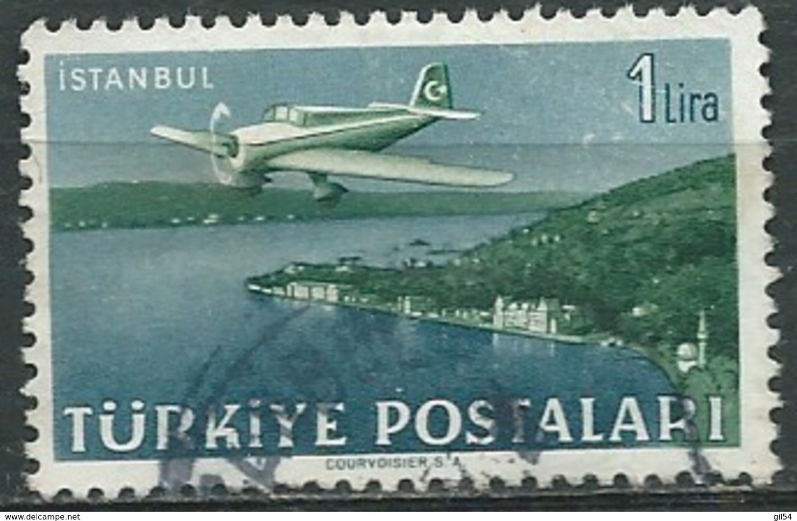 Turquie -   Aérien   -  Yvert  N°  17 Oblitéré    -  Abc 30606 - Oblitérés
