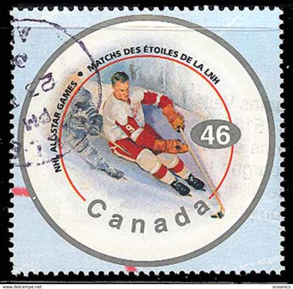 Canada (Scott No.1838b - NHL All Star) (o) - Usados