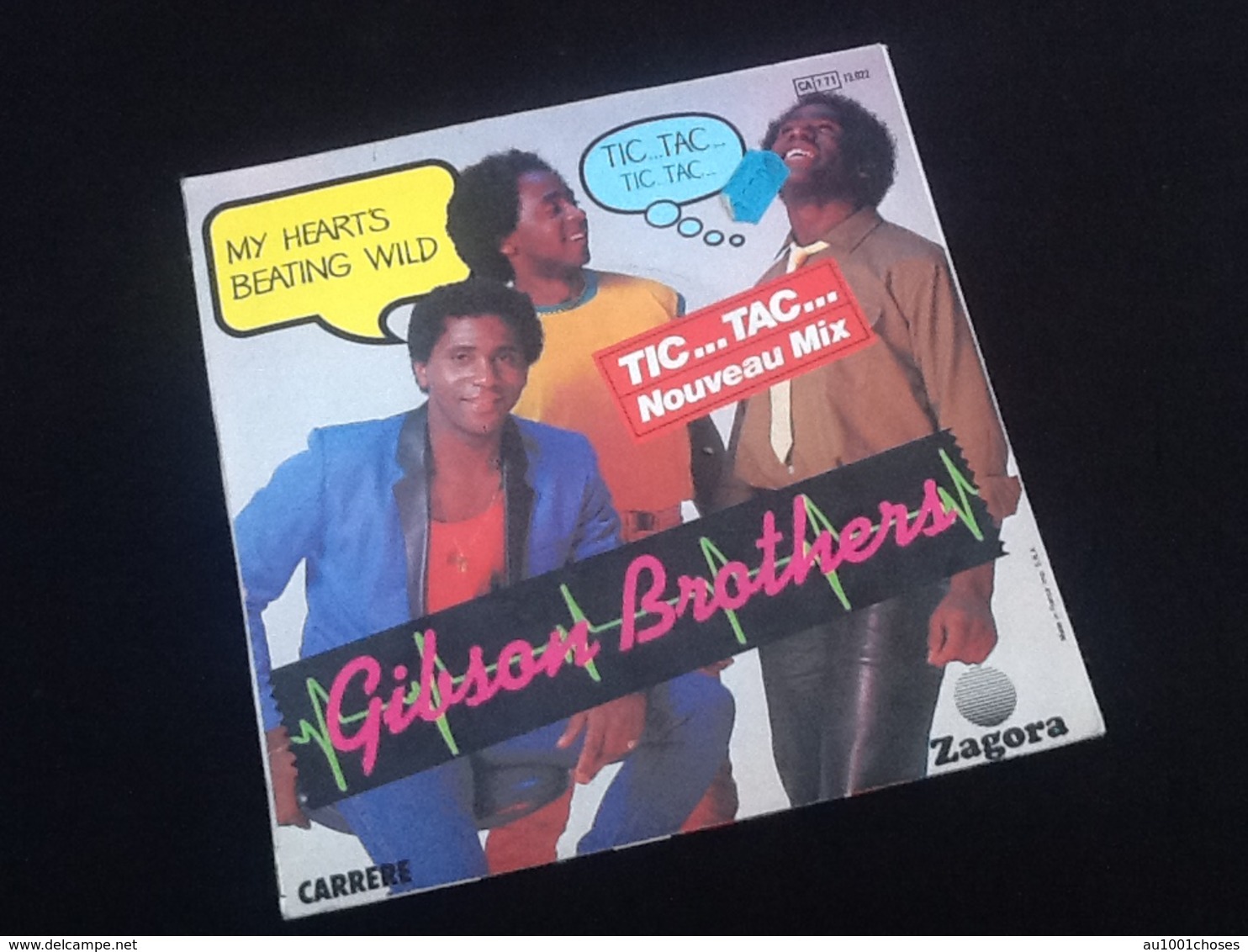 Vinyle 45 Tours Gibson Brothers  My Heart's Beating Wild (1982) - Disco, Pop