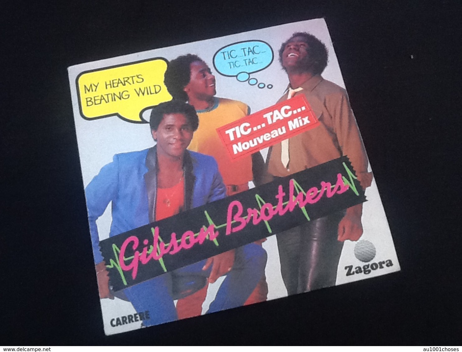 Vinyle 45 Tours Gibson Brothers  My Heart's Beating Wild (1982) - Disco, Pop