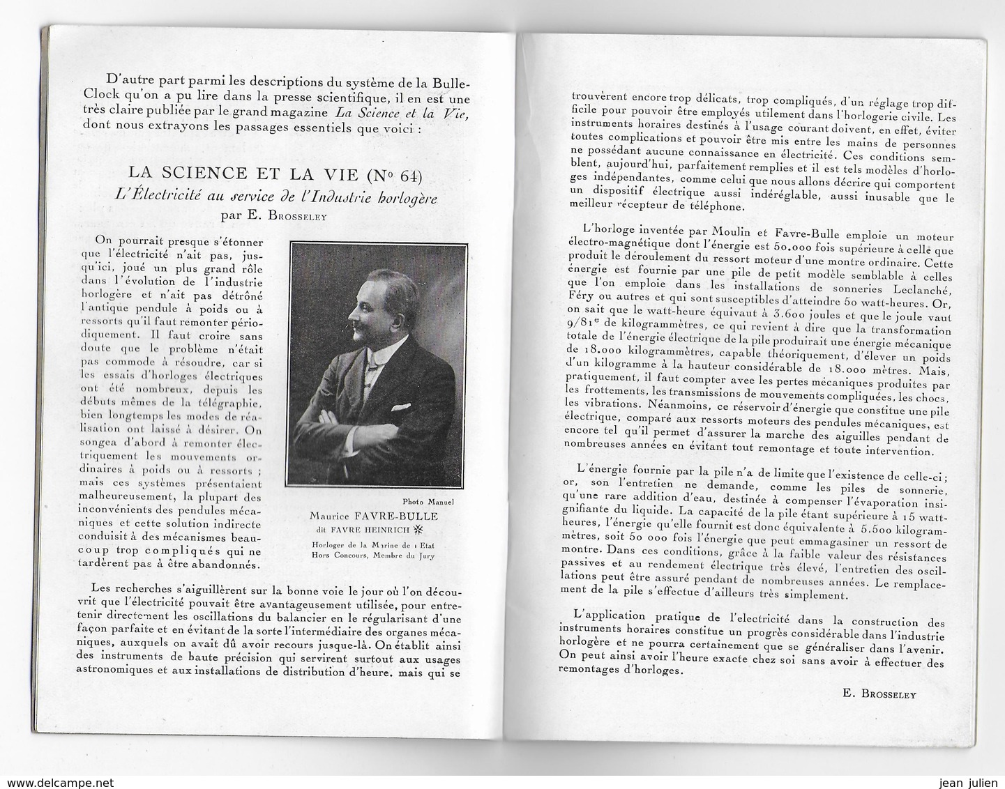 1926 - HORLOGE -  " BULLE CLOCK " -  PENDULE  - Les Modèles De 1926 - Avec Petit Historique Des Fondateurs - 1901-1940