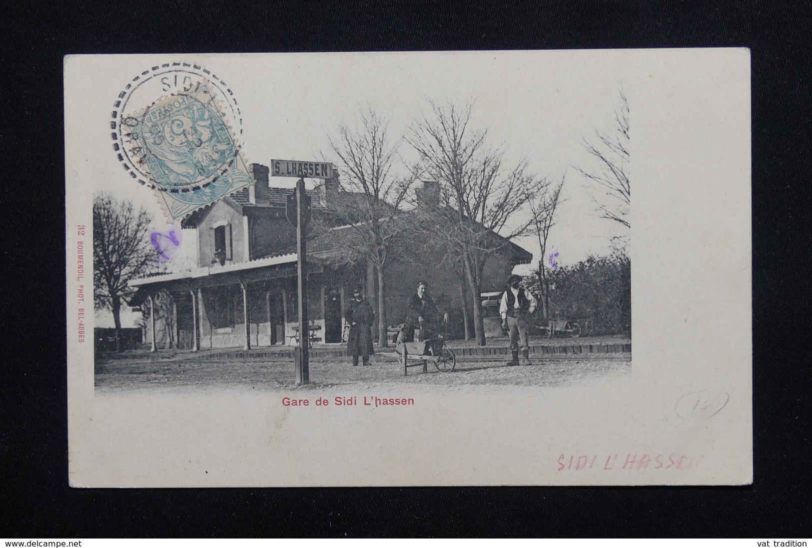 FRANCE - Oblitération De Sidi L 'Hassen Sur Carte Postale ( La Gare) Pour La France -  L 20940 - 1877-1920: Semi-Moderne