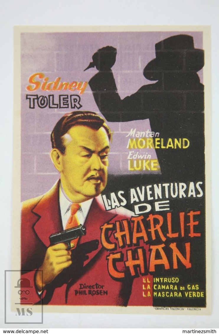 Original 1940 Charlie Chan In Panama Cinema / Movie Advt Brochure - Sidney Toler,  Jean Rogers,  Lionel Atwill - Publicité Cinématographique