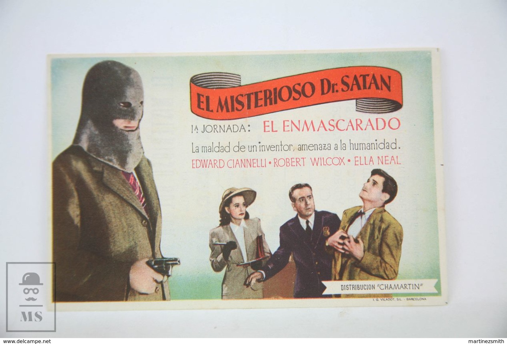 Original 1940 Mysterious Doctor Satan Cinema / Movie Advt Brochure - Eduardo Ciannelli, Robert Wilcox, William Newell - Publicité Cinématographique