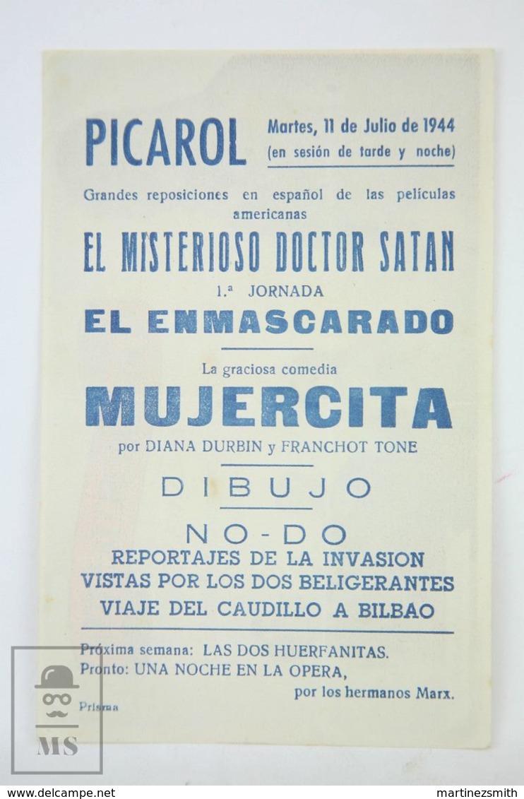 Original 1940 Mysterious Doctor Satan Cinema / Movie Advt Brochure - Eduardo Ciannelli, Robert Wilcox, William Newell - Publicité Cinématographique