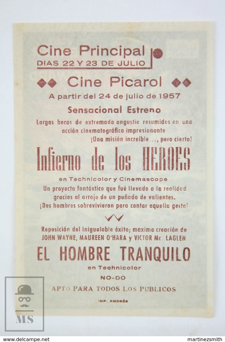 Original 1955 The Cockleshell Heroes  Cinema / Movie Advt Brochure - José Ferrer,  Trevor Howard,  Dora Bryan - Publicité Cinématographique