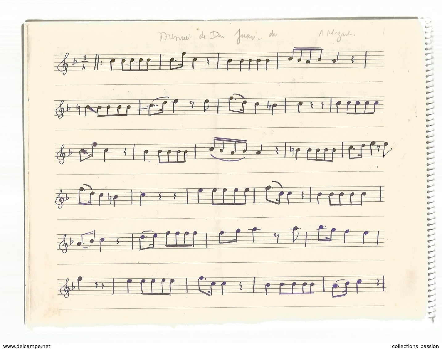 Cahier De Musique, 20 Pages , 4 Scans ,  Frais Fr 3.75 E - Autres & Non Classés