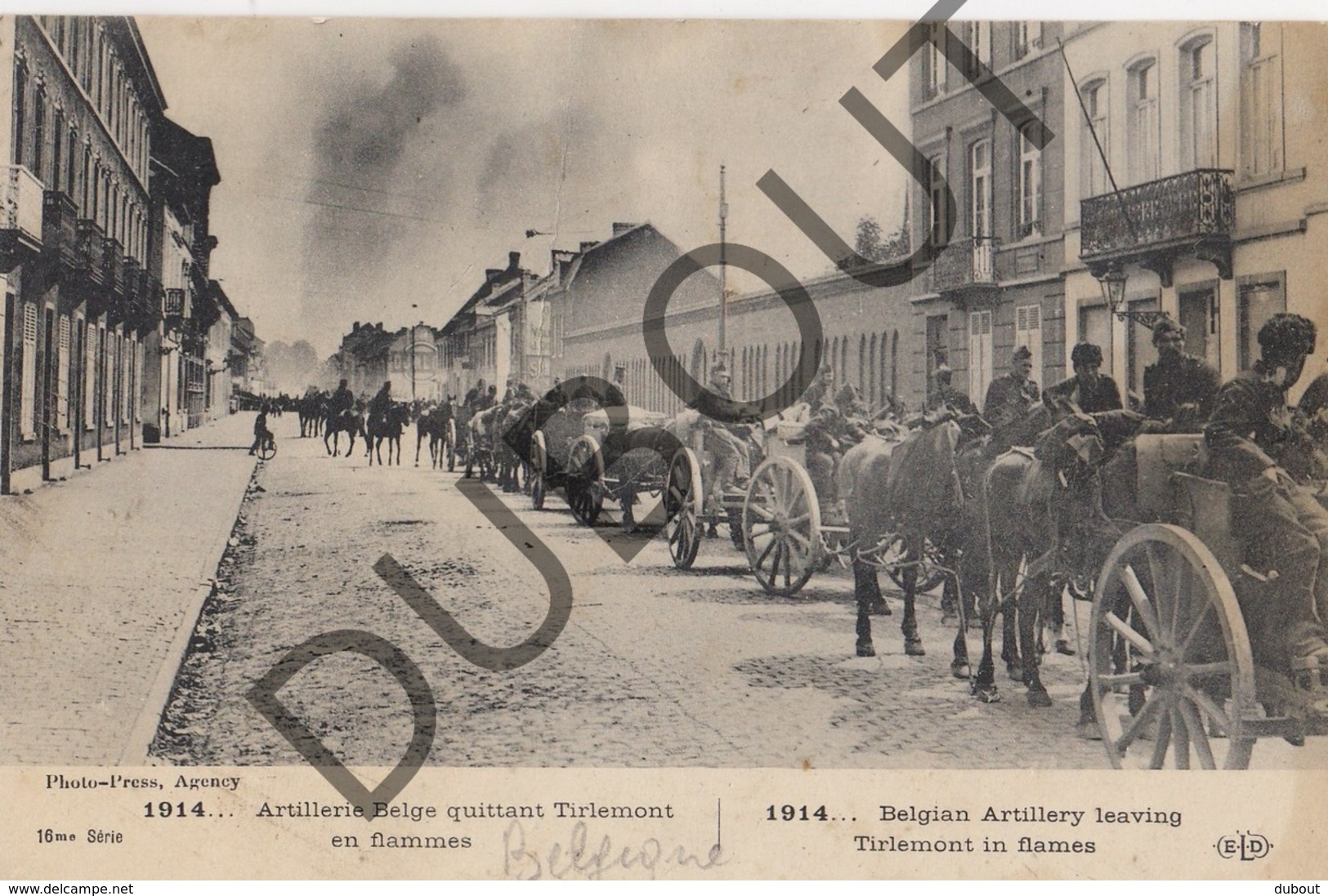 Postkaart - Carte Postale TIENEN/Tirlemont WOI 1914-1918 Artillerie Belge (K6) - Tienen