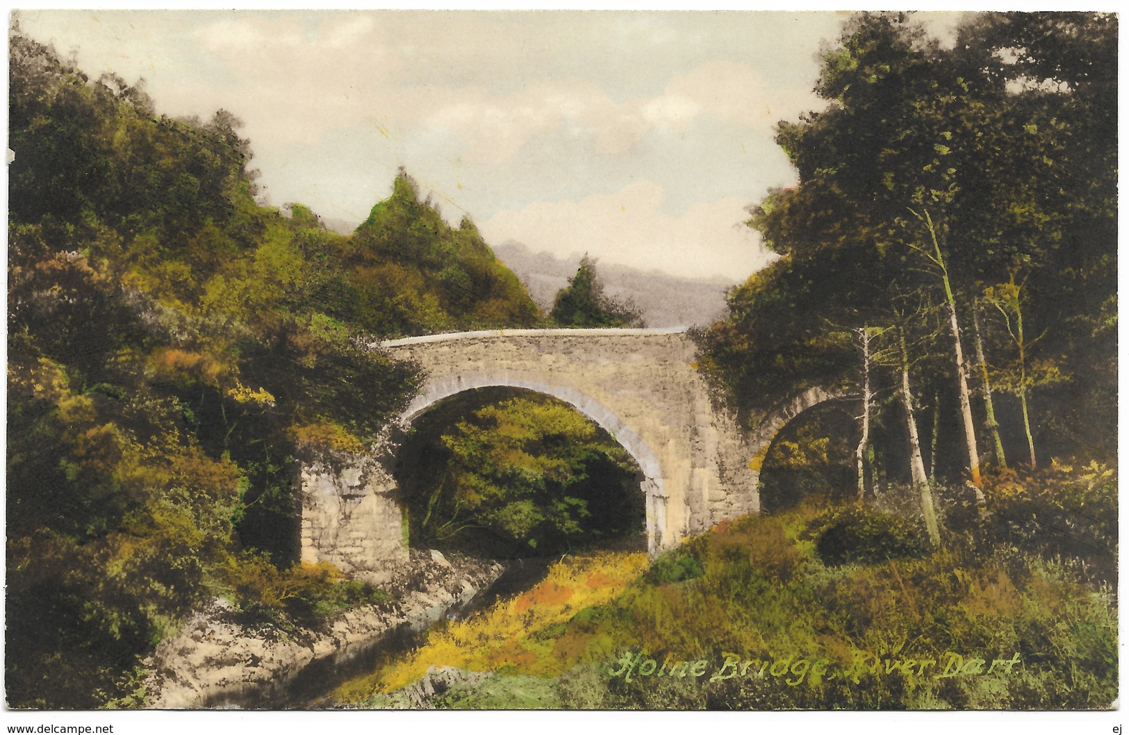 Holne Bridge River Dart Dartmoor Unused C1936 Frith - Other & Unclassified