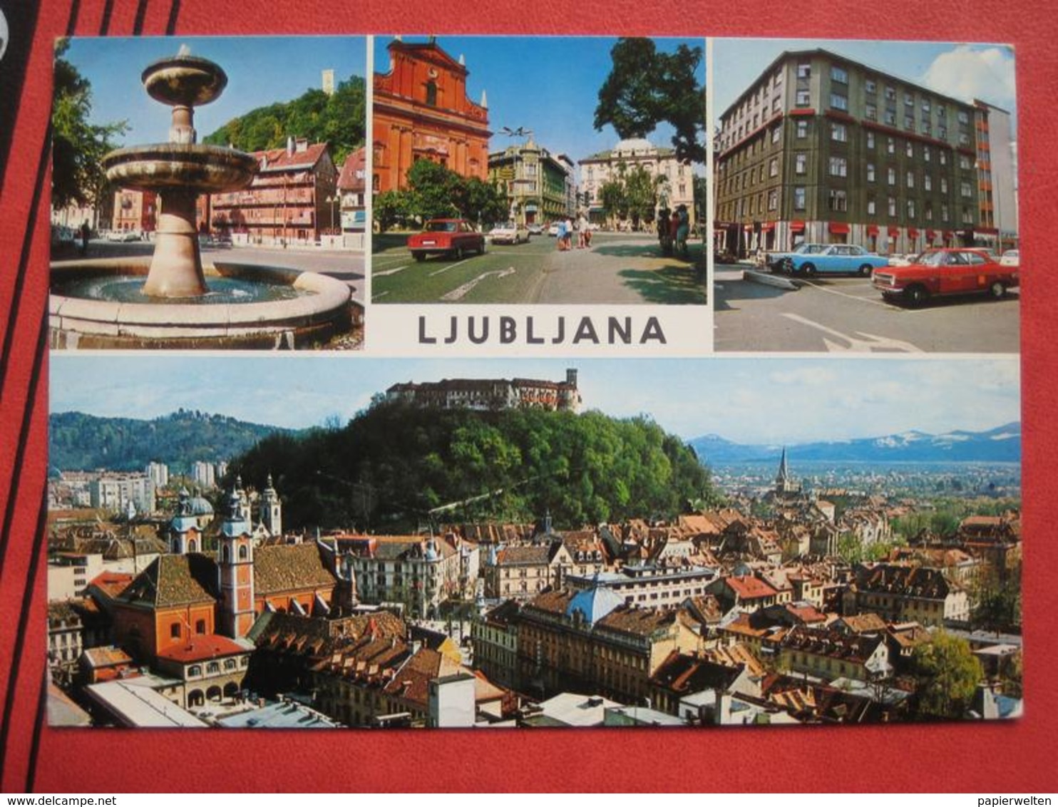 Ljubljana / Laibach - Mehrbildkarte / Auto - Slowenien