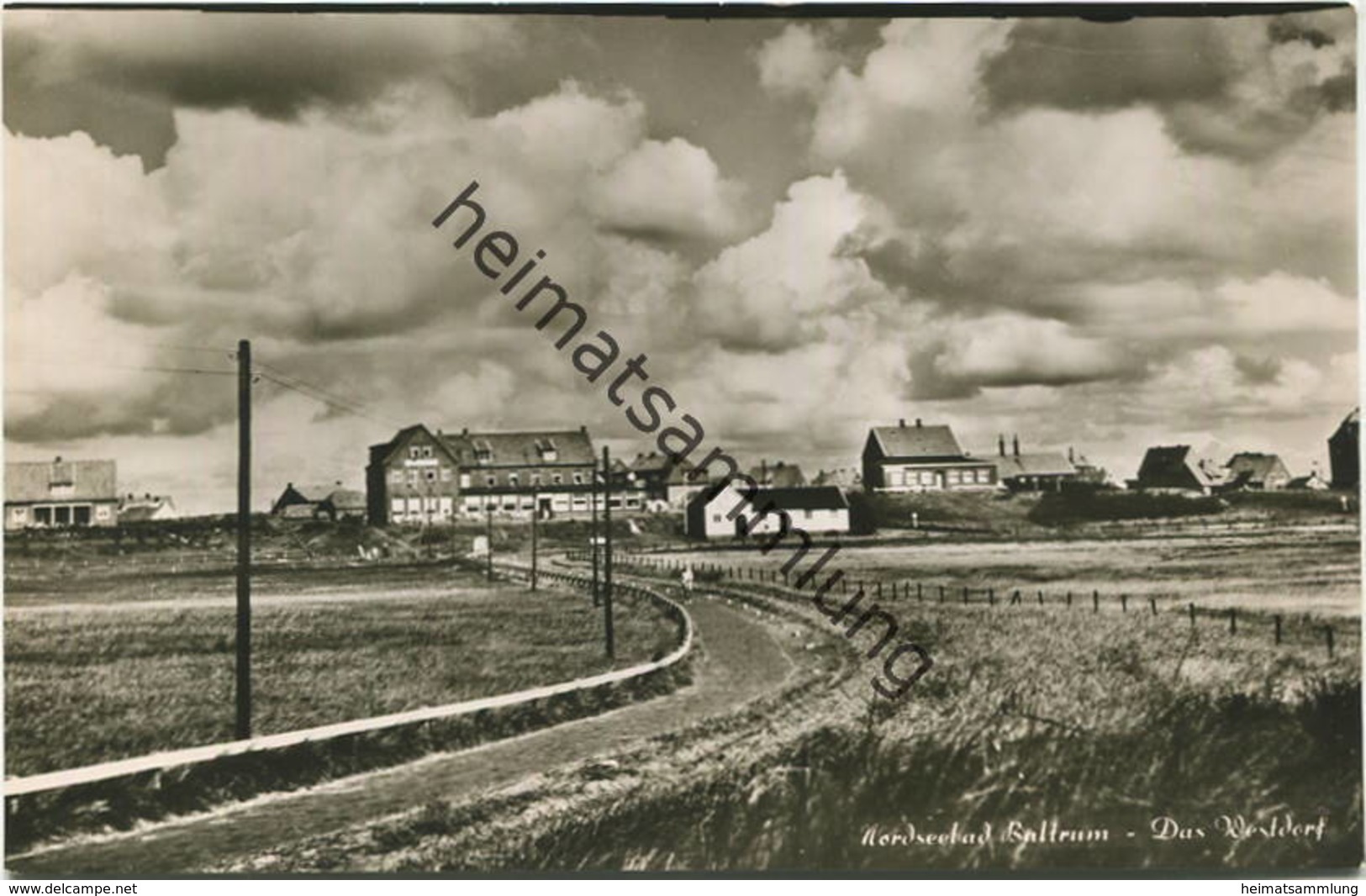 Baltrum - Das Westdorf - Foto-AK - Verlag Bruno Stadtlander Nordseebad Baltrum - Autres & Non Classés