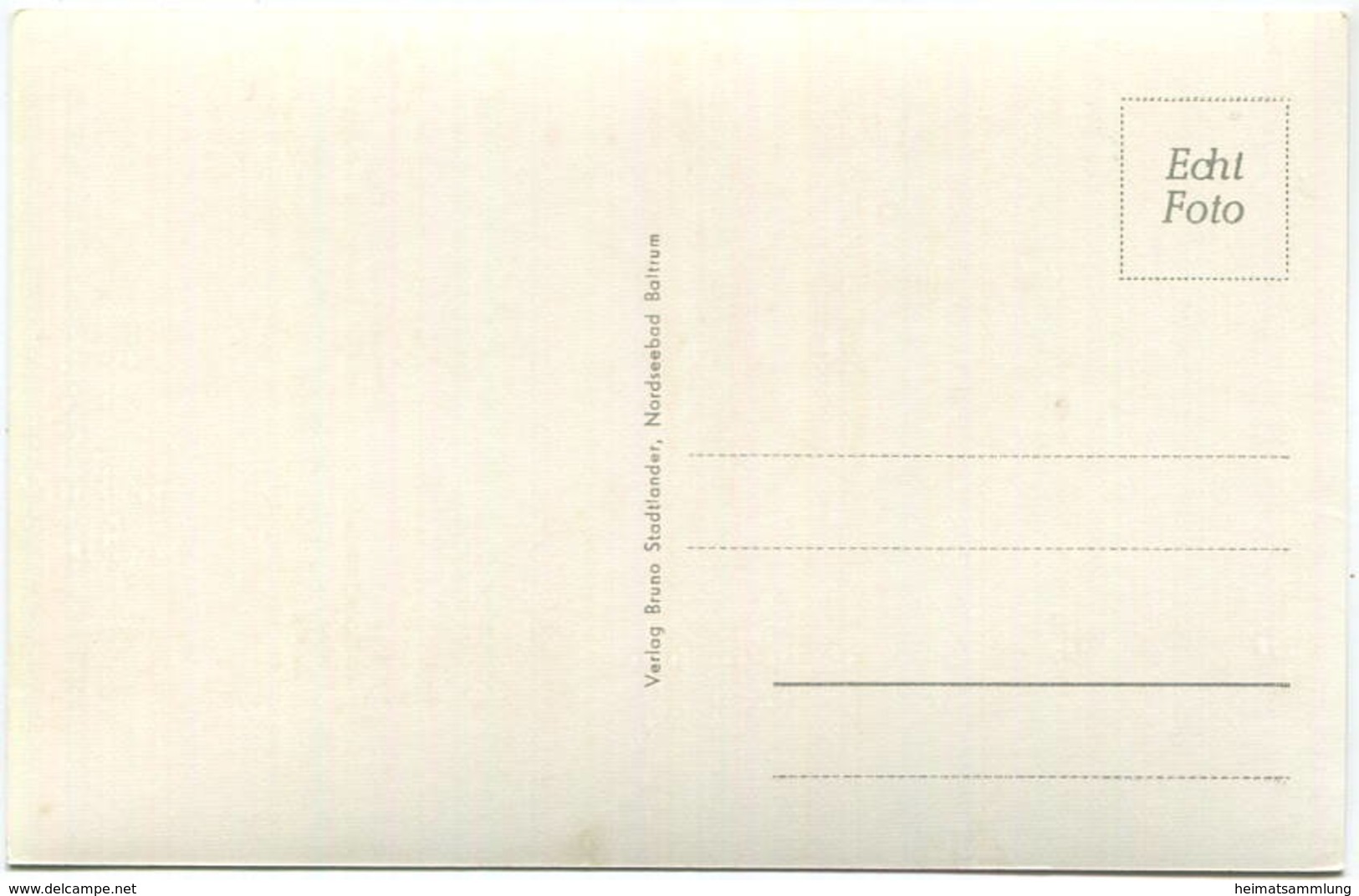 Baltrum - Das Westdorf - Foto-AK - Verlag Bruno Stadtlander Nordseebad Baltrum - Autres & Non Classés