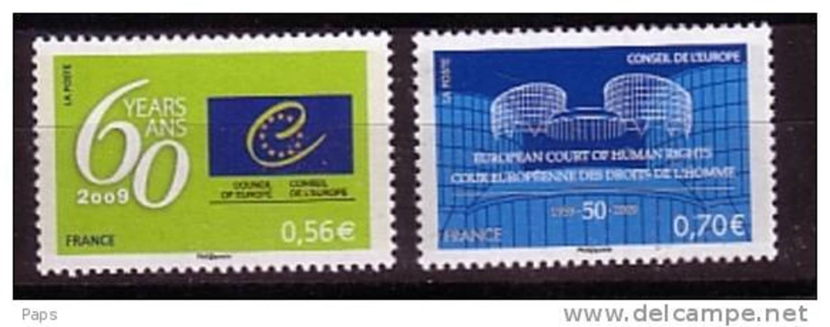 2009-CONSEIL DE L'EUROPE  N°142/143** - Nuovi