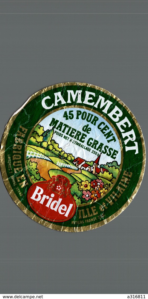 ETIQUETTE DE CAMEMBERT BRIDEL - Fromage