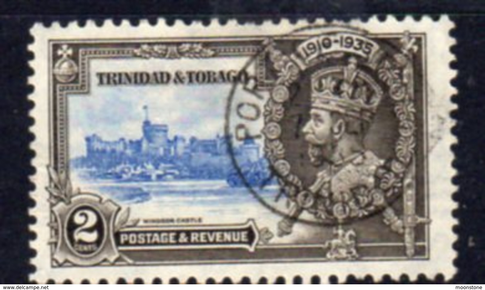 Trinidad & Tobago GV 1935 Silver Jubilee 2c Value, Used, SG 239 - Trinidad & Tobago (...-1961)