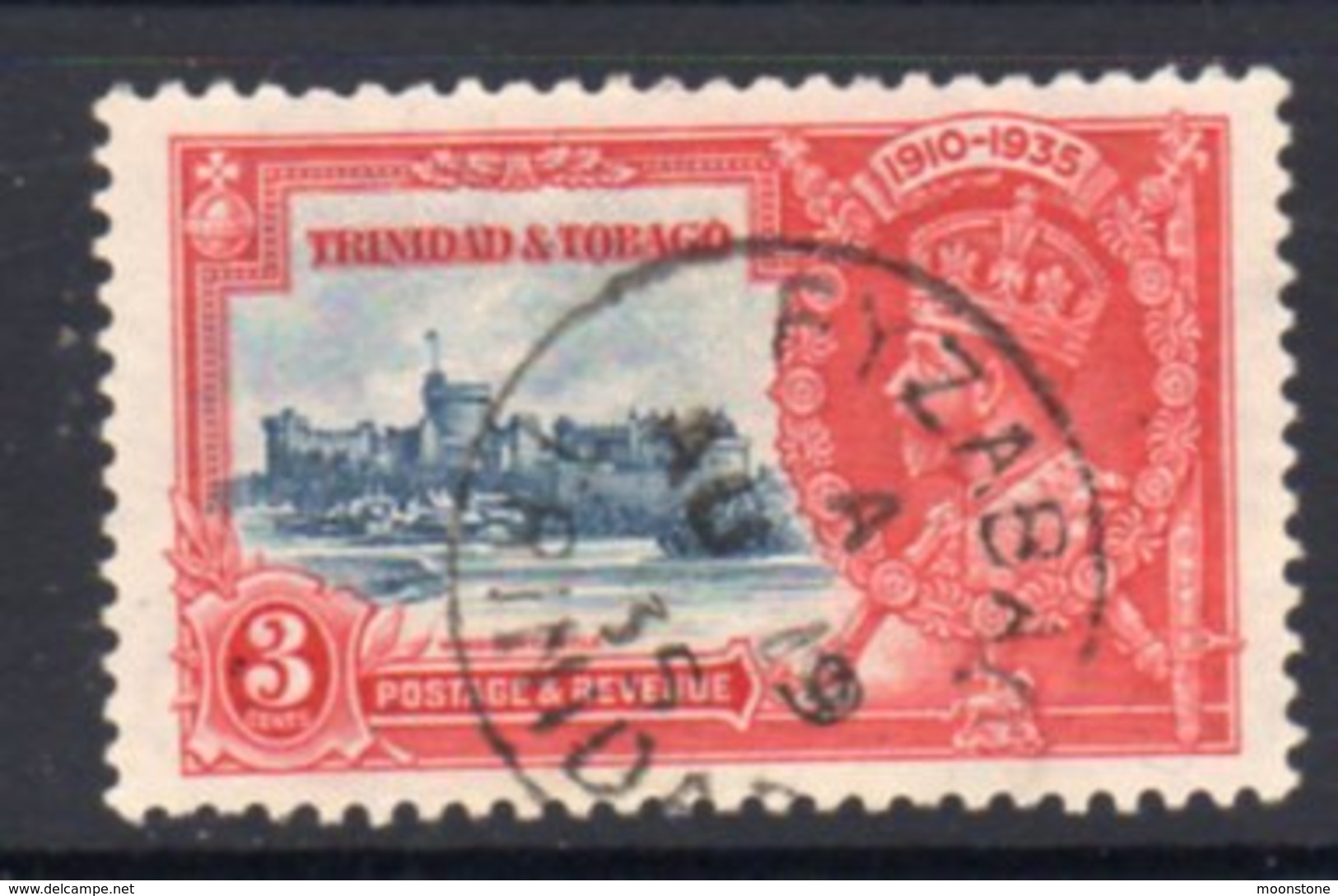 Trinidad & Tobago GV 1935 Silver Jubilee 2c Value, Used FYZABAD, SG 240 - Trinidad & Tobago (...-1961)
