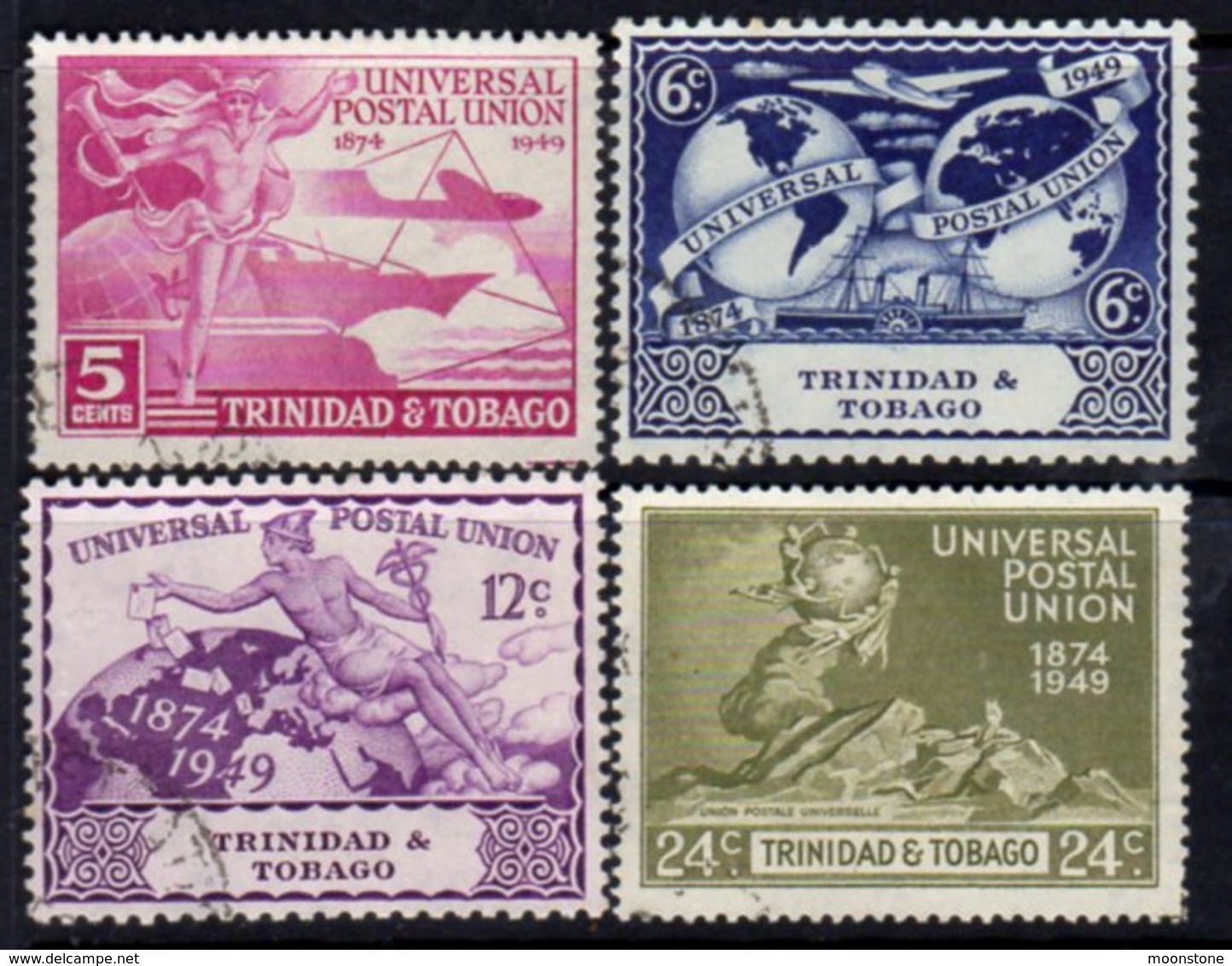 Trinidad & Tobago GVI 1949 UPU Set Of 4, Used, SG 261/4 - Trinidad & Tobago (...-1961)