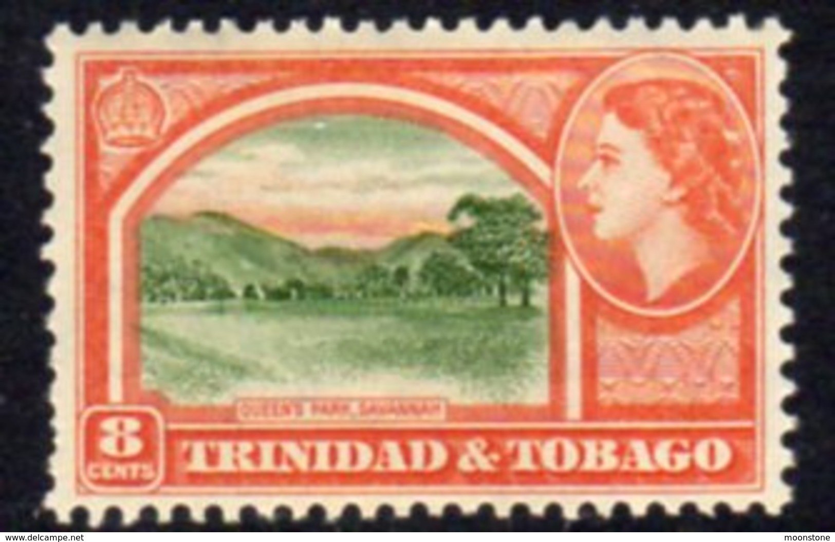 Trinidad & Tobago QEII 1953-9 Definitive 8c Queen's Park, Savannah Value, MNH, SG 273 - Trinidad Y Tobago
