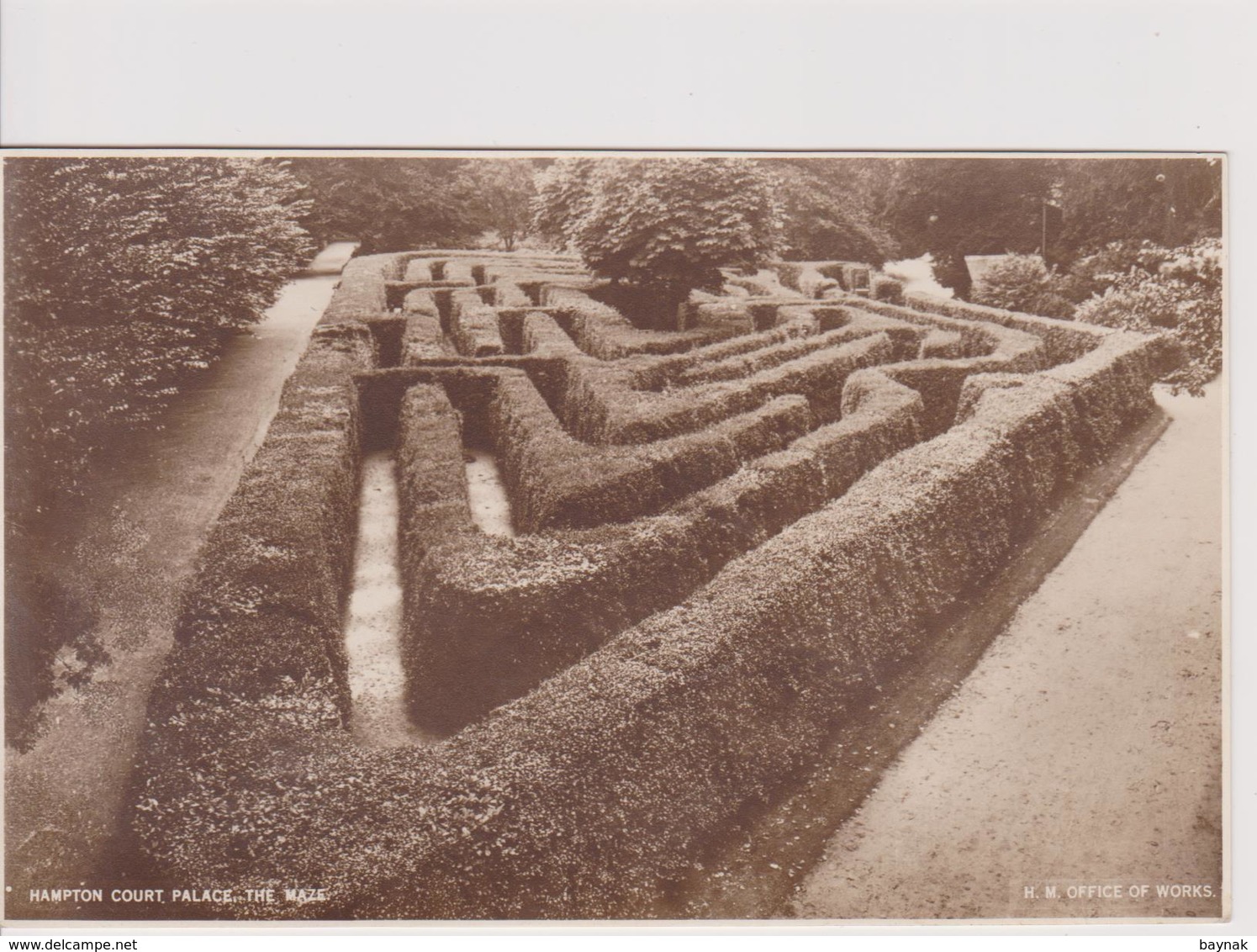 ENG30  ~~  HAMPTON COURT, PALACE  ,, THE MAZE ,, - Middlesex