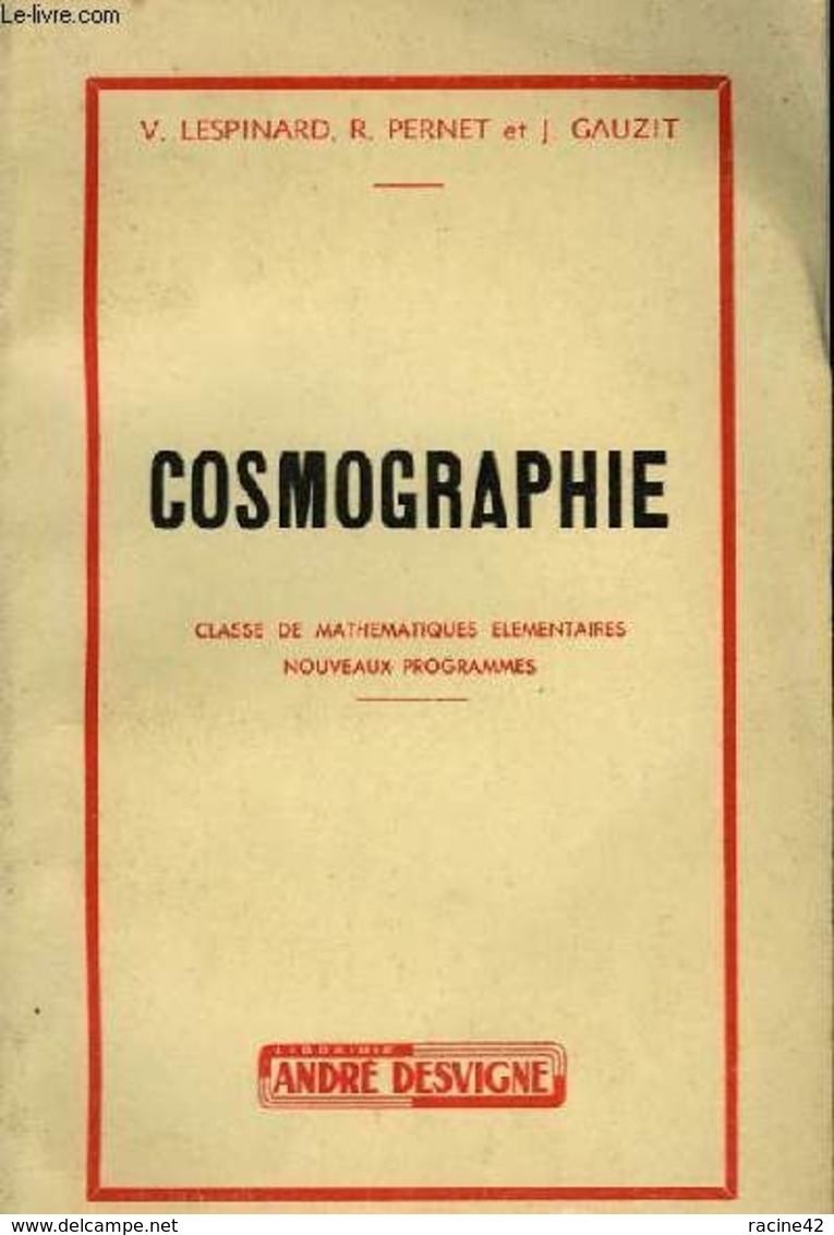 Cosmographie De Lespinard V . - 1960 - Astronomia