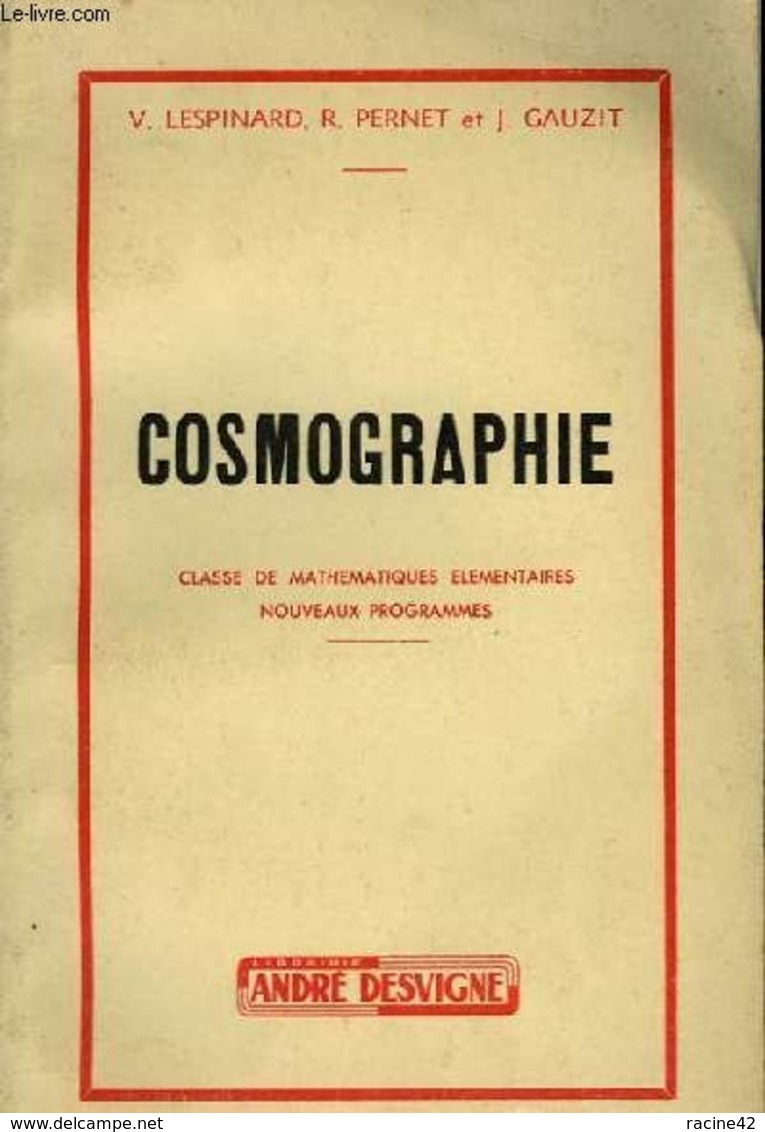 Cosmographie De Lespinard V . - 1960 - Astronomie