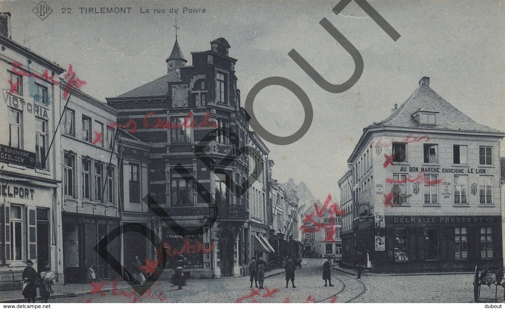 Postkaart - Carte Postale TIENEN/Tirlemont Rue Du Poivre - Peperstraat (K14) - Tienen