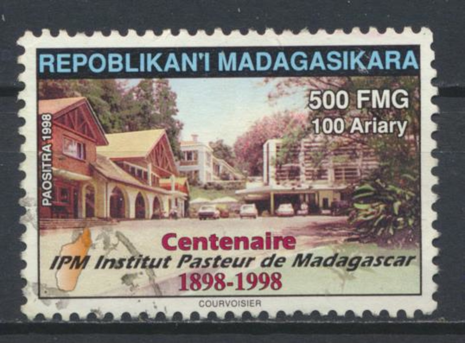 °°° MADAGASCAR - CENTENAIRE INSTITUT PASTEUR - 1998 °°° - Madagascar (1960-...)