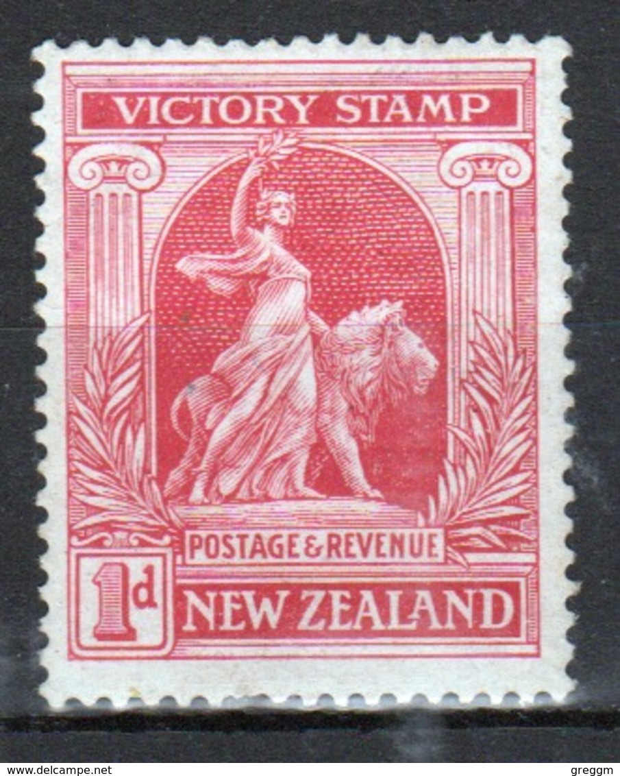 New Zealand 1920 King George V 1d Carmine Red Stamp From The Victory Set. - Ungebraucht