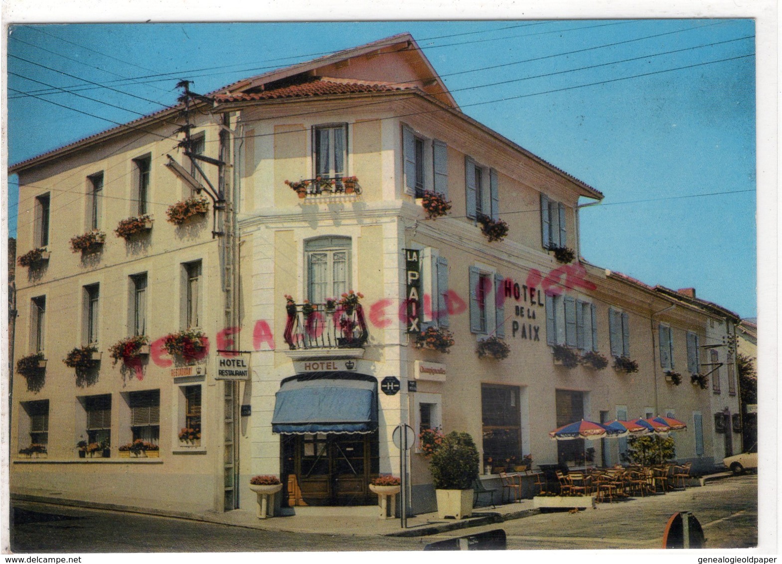 32 - RISCLE- HOTEL DE LA PAIX PROPRIETAIRE MICHEL CAUPENNE - Riscle