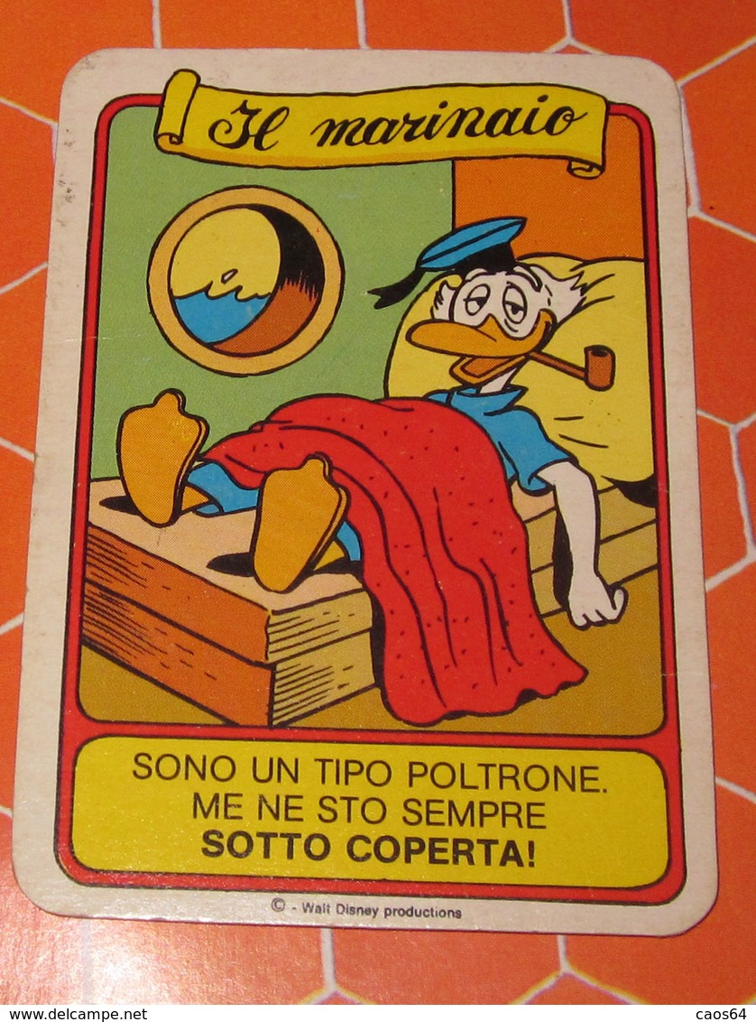 TOPOLINO SPORT IL MERCANTE IN FIERA  IL MARINAIO 1984 DISNEY - Carte Da Gioco