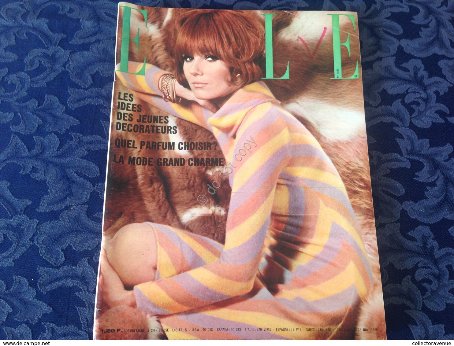 ELLE FRANCE Rivista Magazine 25 Novembre 1965 N.1040 Monica Vitti - Non Classificati