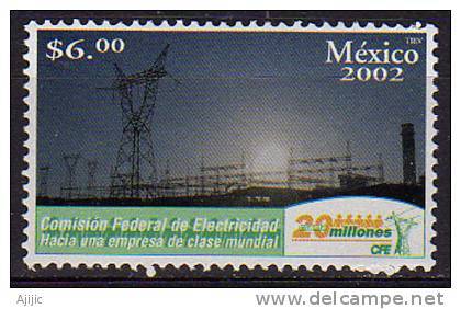 Electricite.  1 T-p ** Du Mexique 2002. Scott # 2289. Yv.# 2014 - Electricité
