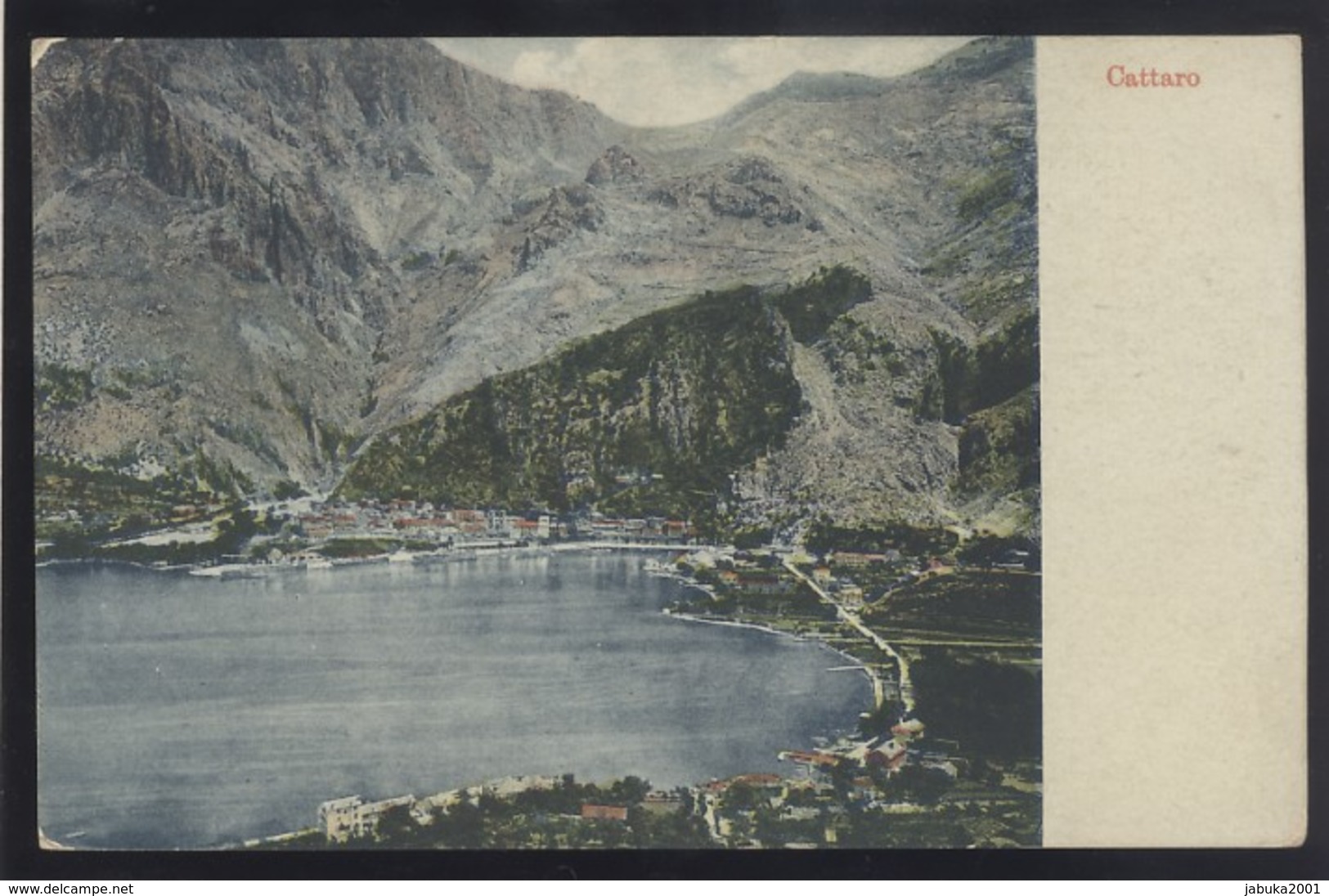 MONTENEGRO KOTOR CATTARO OLD POSTCARD - Montenegro