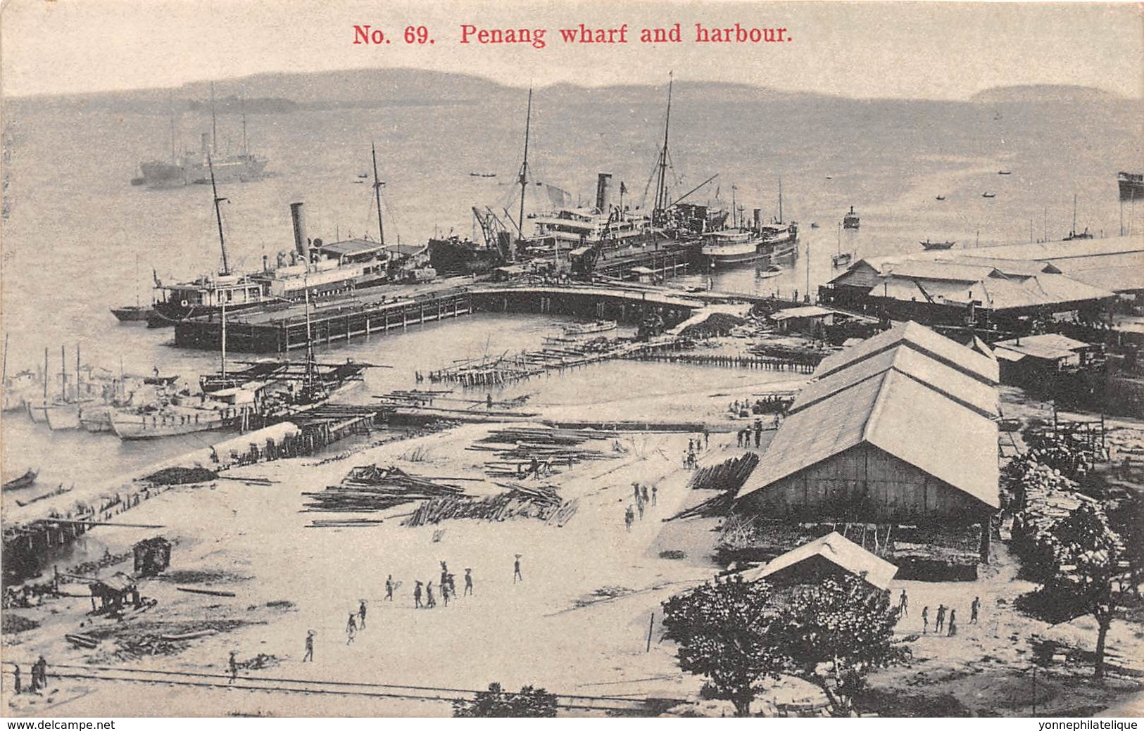 Malaya - Topo / 13 - Penang - Wharf And Harbour - Malaysia