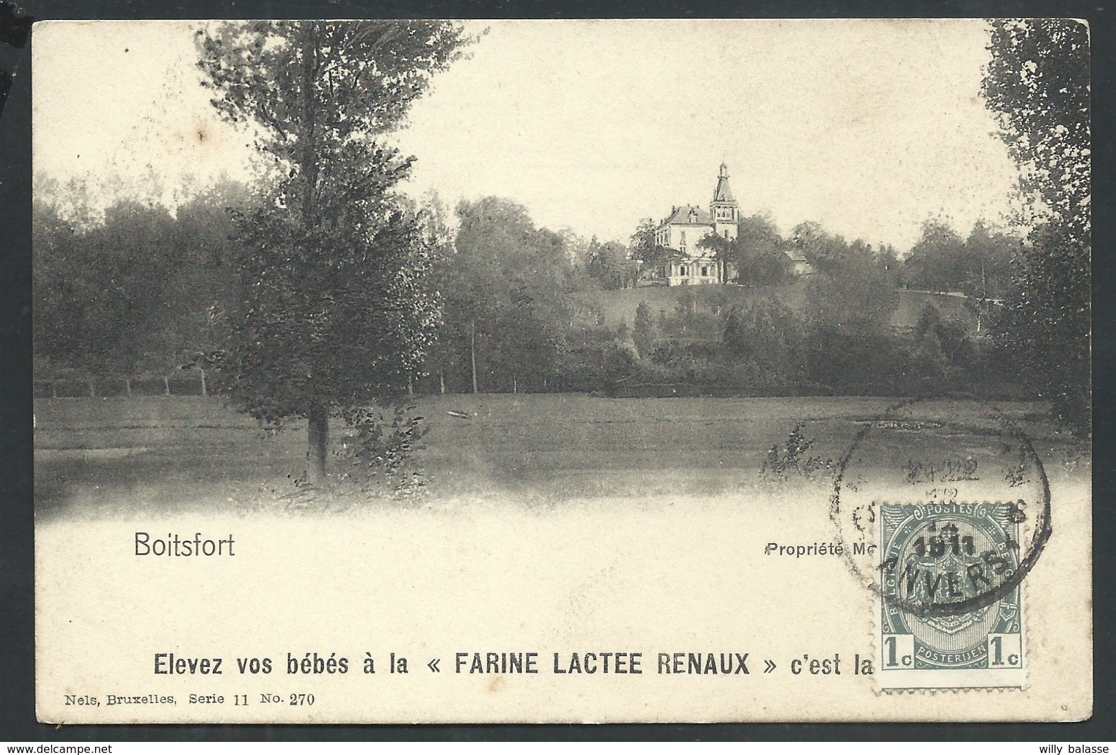 +++ CPA - BOITSFORT - Propriété - Publicité Bébés Farine Renaux - Nels Série 11 N° 270  // - Watermael-Boitsfort - Watermaal-Bosvoorde