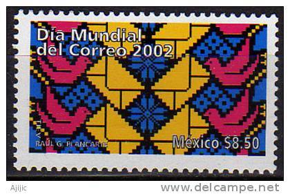 Mexique. Jour Mondial De La Poste. 1 T-p Neuf ** De 2002. - Mexique