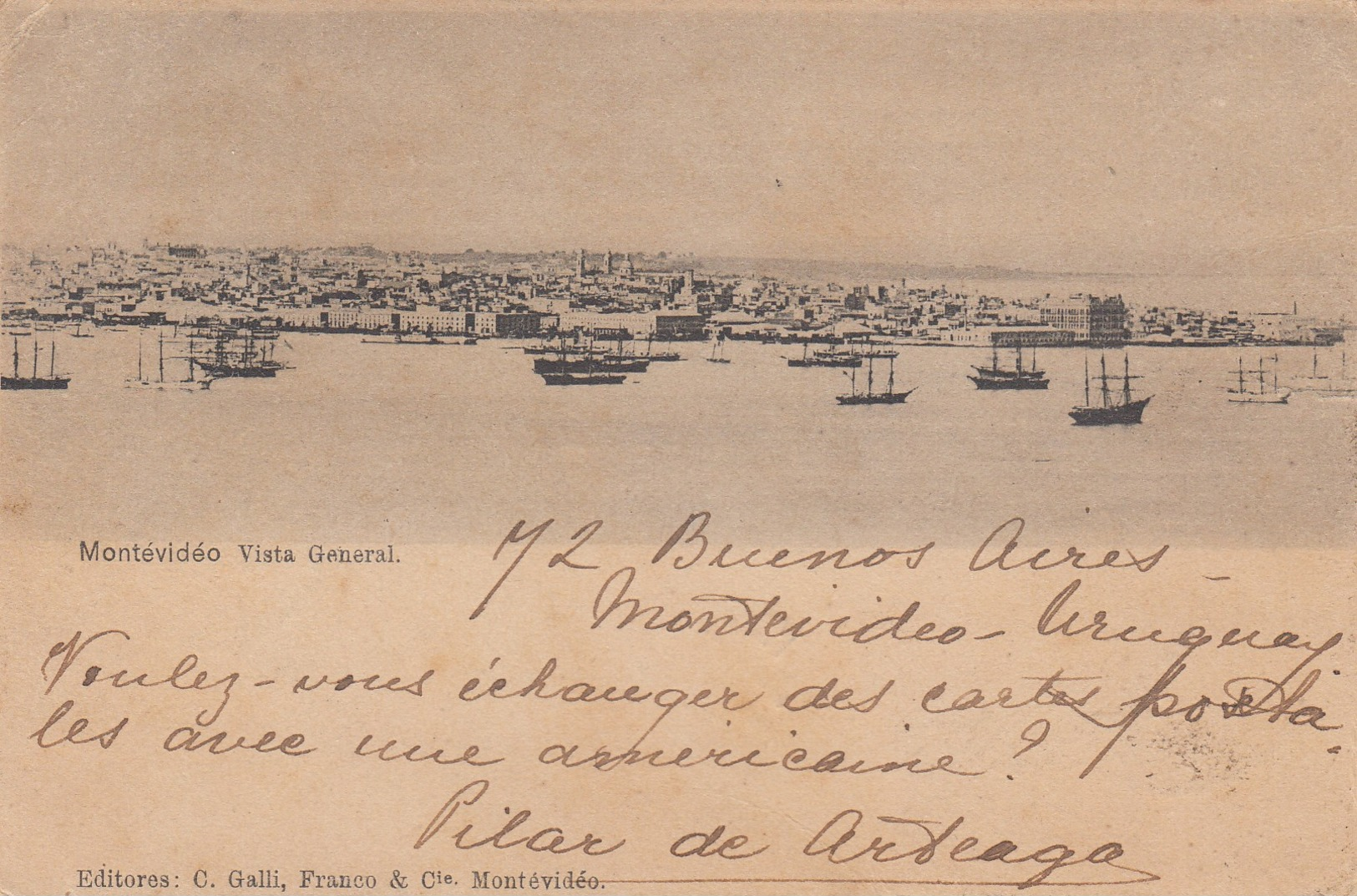 1905 Uruguay Montevideo Vista General - Uruguay