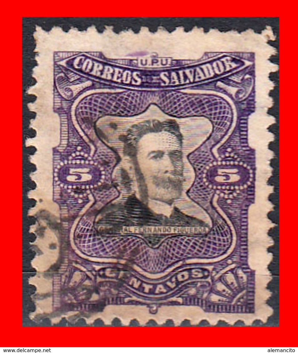 EL SALVADOR  SELLO DEL AÑO 1910 - El Salvador