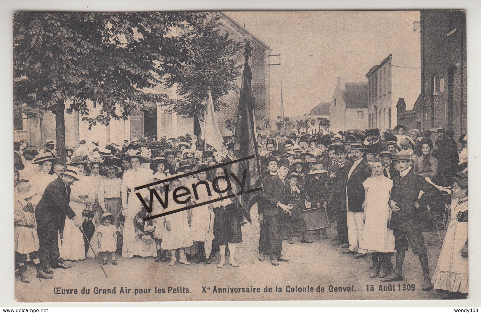 Genval (15 Août 1909 - Xe Anniversaire De La Colonne - Animée) - Rixensart
