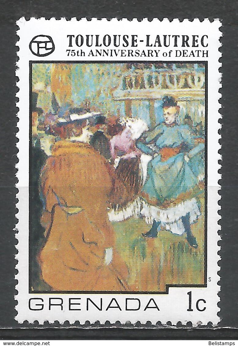 Grenada 1976. Scott #740 (MNH) Start Of The Quadrille, By Toulouse-Lautrec * - Grenade (1974-...)