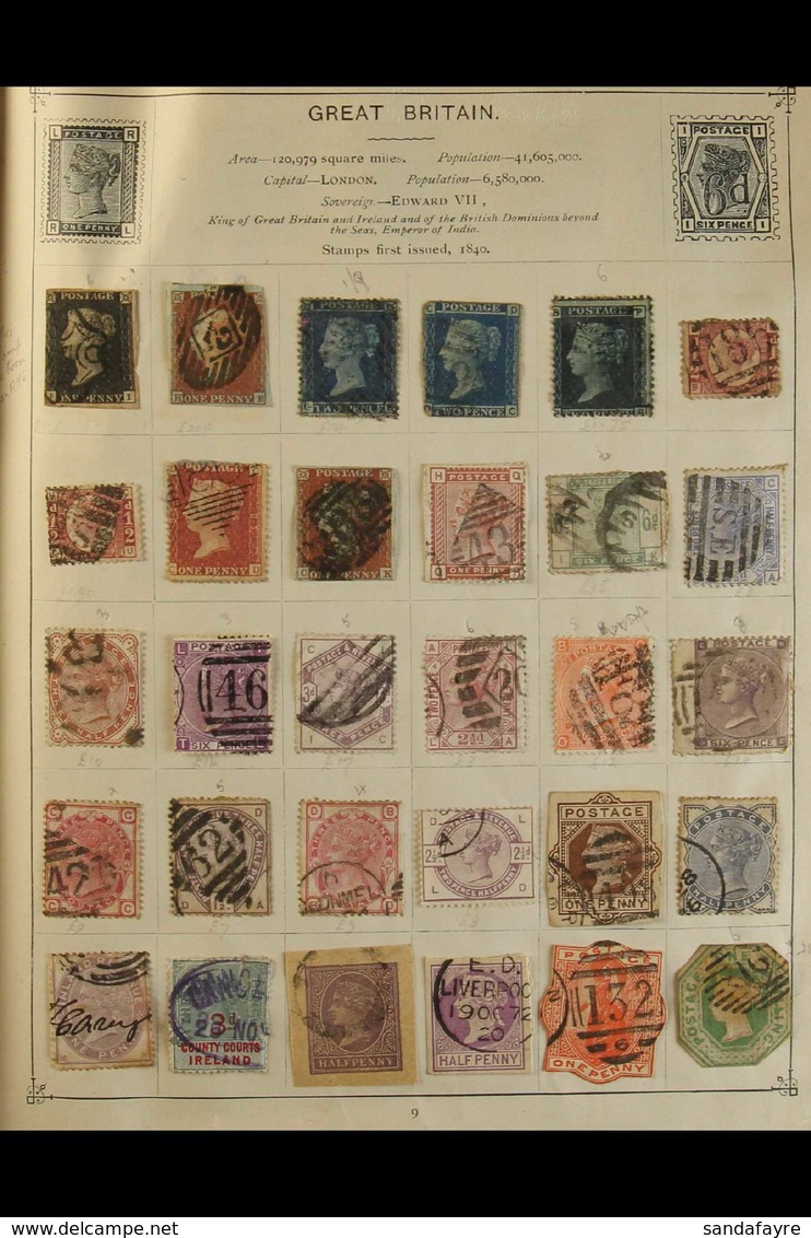 OLD WORLD COLLECTION 1840 To Early 20th Century Mint & Used Chiefly All Different Stamps In A Nice Ancient 'Strand' Albu - Other & Unclassified