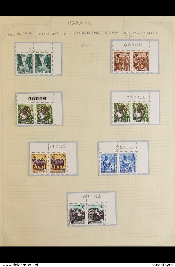 UGANDA & TANZANIA ACCUMULATION 1962-85 Mostly Used Ranges On Album Pages, We See Range Of Uganda Incl. 1962 Defins With  - Andere & Zonder Classificatie